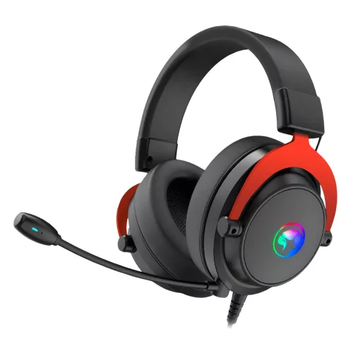 Auricular Marvo Hg9067 Tactic 70 7.1 RGB Bk/RD — con micrófono