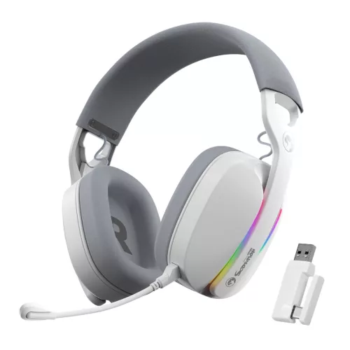 Auricular Marvo Hg9086w 7.1 Inalámbrico Rgb Wh — con micrófono
