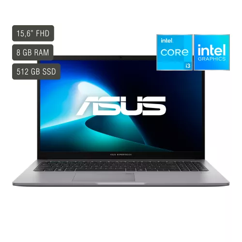 Notebook Asus Expertbook 15,6'' Core I3 8gb 512gb Win11 — Intel Core i3 — 8GB RAM