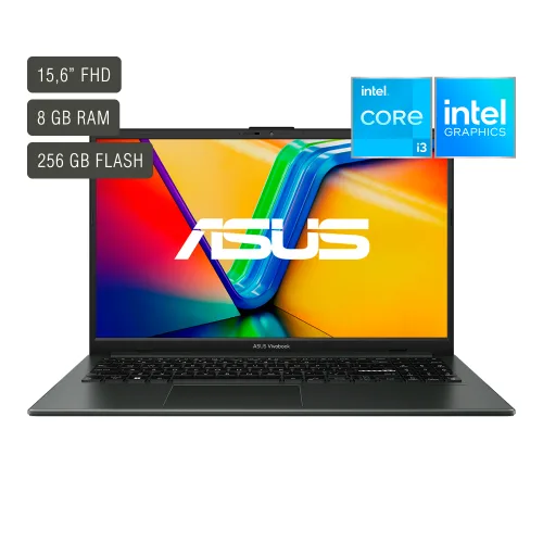 Notebook Asus Vivobook 15,6'' Core I3 8gb 256gb Win11 — Intel Core i3 — 8GB RAM