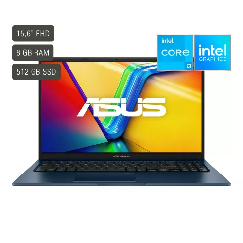 Notebook Asus Vivobook 15,6'' Core I3 8gb 512gb Win11 — Intel Core i3 — 8GB RAM