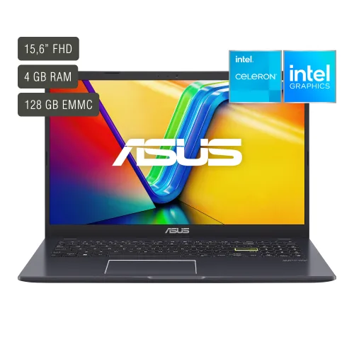 Notebook Asus Vivobook 15,6'' N4500 4gb 128gb Win11 — Intel Celeron N4500 — 4GB RAM