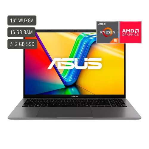 Notebook Asus Vivobook 16'' Ryzen 9 16gb 512gb Win11 — AMD Ryzen 9 — 16GB RAM